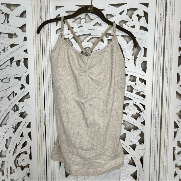 Athleta Tops - Athleta Oatmeal Heather Tank Top